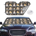 thumbnail image 2 of Kdxio Cute Bee Gnome Print Windshield Sun Shade,UV Rays and Sun Heat Protection,Sunshade for Car Windshield,Car Shade Front Windshield - Small, 2 of 6