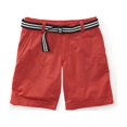 thumbnail image 1 of Aeropostale Shorts chinos casuales con cinturón de longitud clásica para hombre, rojo, 28 Aeropostale chino, 1 of 2