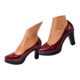 thumbnail image 3 of Win s Way Women's Chunky Heel Solid Low Top Slip On Dress Shoes Comfort Work Evening, 3 of 9