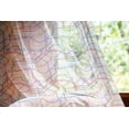 thumbnail image 2 of Map Tulle Curtains with Rod Pocket, Stripes in Vibrant Colors Metro Scheme Subway Stations Abstract Railroad Transportation, Sheer Drape for Wedding Party 2 Panels, 7 Sizes, Multicolor, by Ambesonne, 2 of 3
