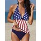 thumbnail image 2 of Trajes de Baño Sexy para las Mujeres, Impresión de Verano con Cojín de Pecho, sin Soporte de Acero Traje de Baño sin Espalda, 2 of 7