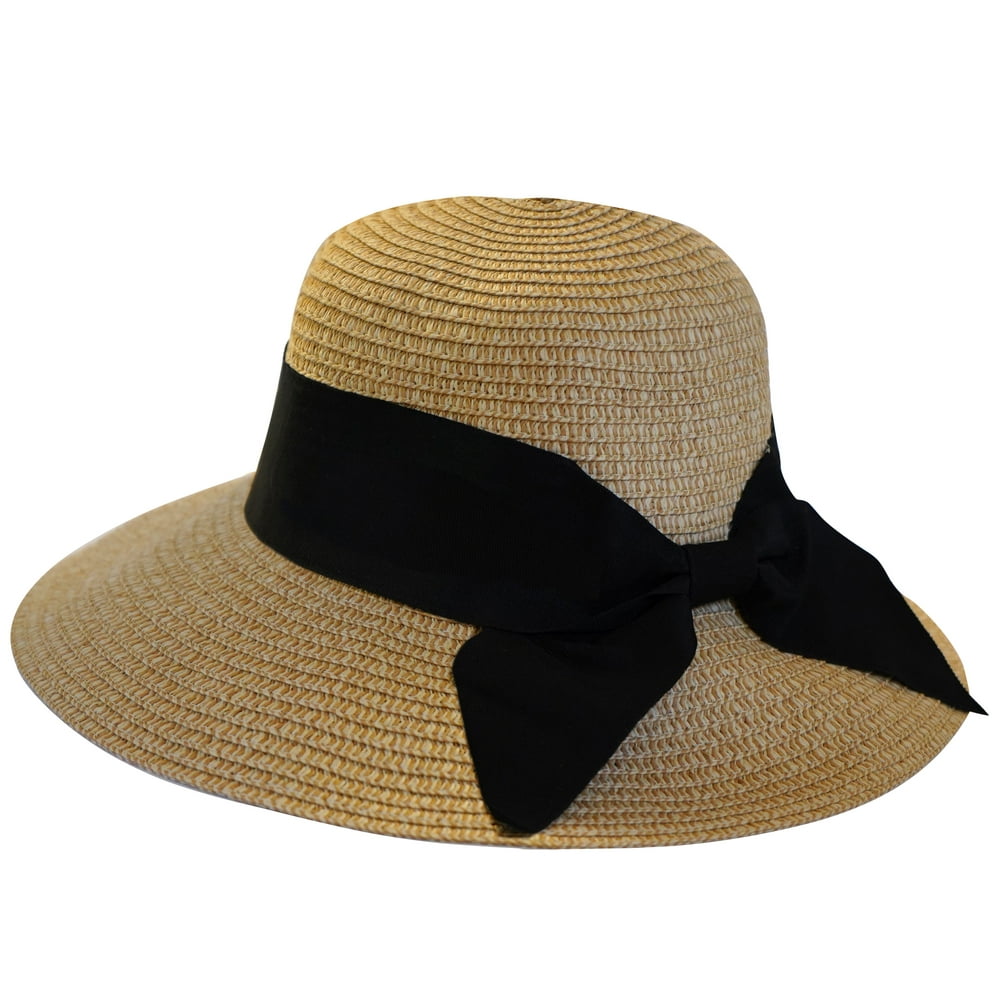 Vintage Straw Hat For Women Sun Hat Crushable Summer Hats For