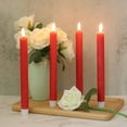 thumbnail image 3 of Flameless Ivory Taper Candles Flickering with 10-Key Remote, Battery Operated Led Warm 3D Wick Light Window Candles Real Wax Pack of 6, Christmas Home Wedding Decor(0.78 X 9.64 Inch), 3 of 17