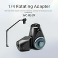 thumbnail image 6 of Sinyiin Double Ended 1/4 Screw Adapter Flexible 180° Rotate Press Lock For Camera Mounts, 6 of 7