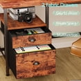 thumbnail image 2 of Satifur 66" Computer Desk L-Shaped, Reversible Gaming Desk, Rustic Brown, 2 of 6