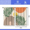 thumbnail image 3 of Boho Sun Aesthetic Kitchen Curtains - Abstract Modern Country Country Small Short Tier Window Curtains for Bathroom Living Dining Room Decor Rod Pocket Window Drapes 36 Inch Length Set 28"x36", 3 of 5