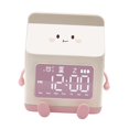 thumbnail image 4 of Alarm Clock Silent Snooze Function Digital Clock for Student Kids Girls Boys Pink, 4 of 8