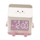 thumbnail image 4 of Reloj despertador para dormitorio, reloj de escritorio, pantalla semanal, temporizador silencioso, reloj digital creativo Rosa, 4 of 9