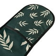 thumbnail image 4 of Yayeee Double Oven Mitt Kitchen Heat Resistant Baking 35" x7" Quilted Glove, Beige Leaves, 4 of 6