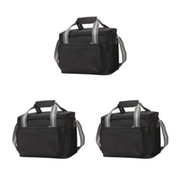 Wosthever Bolsa impermeable para almuerzo, bolsa de tela Oxford para picnic, para oficina, picnics, color negro Type1 NO1