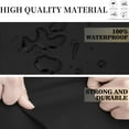 thumbnail image 2 of SHELTUSE Funda para Sofá Seccional para Exteriores de Alta Resistencia, Funda para Muebles de Patio 420D Resistente Al Agua, 112'' x 112'' x 34'' x 31''h, Negro, 2 of 8
