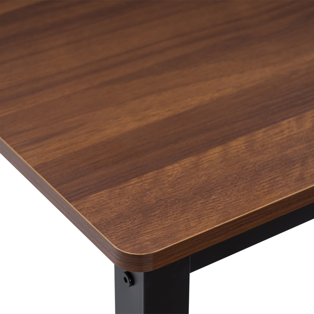 Kepooman Dining Table and Chair Set, 3-Piece Table Set, 35" W x 23"D x 36"H, Wood Grain Brown Kepooman Dining Table and Chair Set, 3-Piece Table Set, 35" W x 23"D x 36"H, Wood Grain Brown