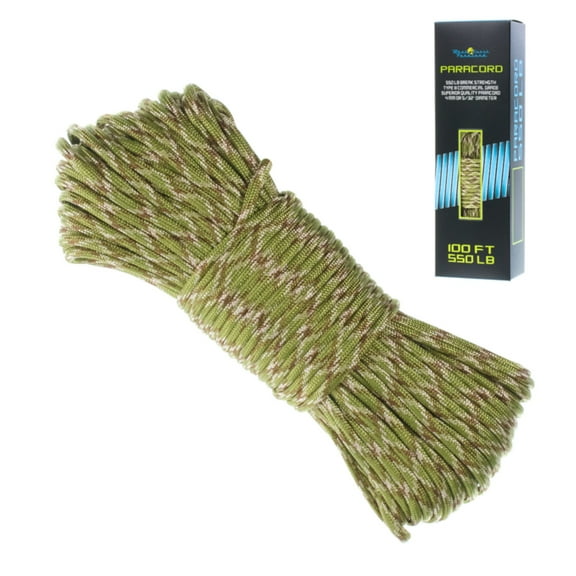West Coast Paracord Boxed Paracord – 550 Parachute Cord in 100 Foot Lengths – Many Color Options