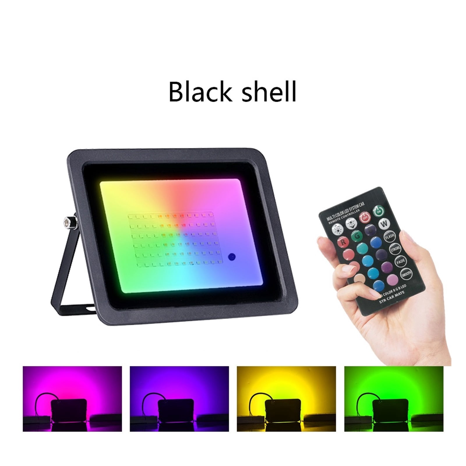 RGB Flood Light 100W 50W 30W 20W RGB Reflector IP68 Waterproof LED Spotlight Projector Lamp Outdoor Garden Lighting ,Multifunctional Lighting