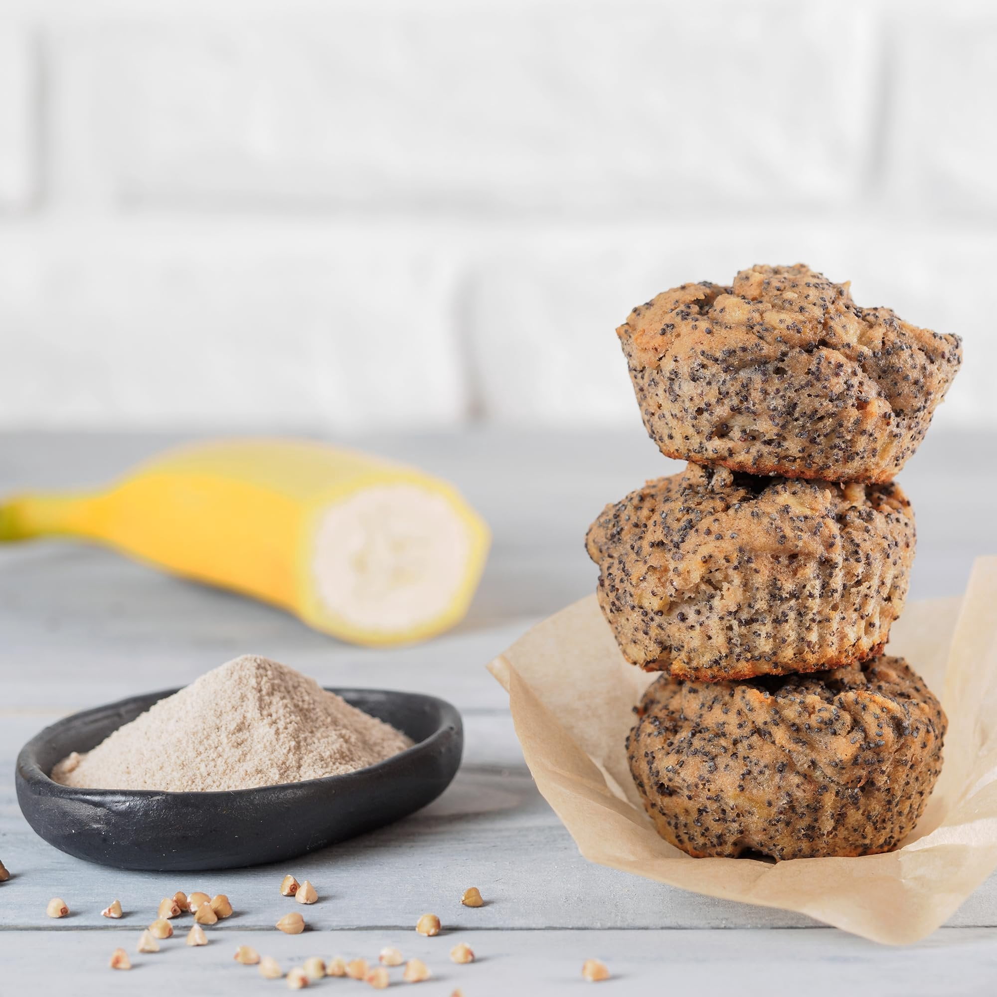 Birch & Meadow 1 Gallon of Buckwheat Flour, Pancakes & Muffins