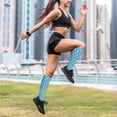 thumbnail image 6 of Lsque Cute Healthy Teeth Pattern Sport Compression Socks for Men & Women 15-20 mmHg Knee High Nurse Pregnant Running Medical and Travel Athletic, 6 of 6