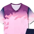 thumbnail image 4 of KEXE Boys Shorts Size 10-12 Tween Boys Clothes Summer T-Shirt And Shorts Set 2 Pieces Teen Trendy Outfits（11-12 Years,Dark Purple), 4 of 4