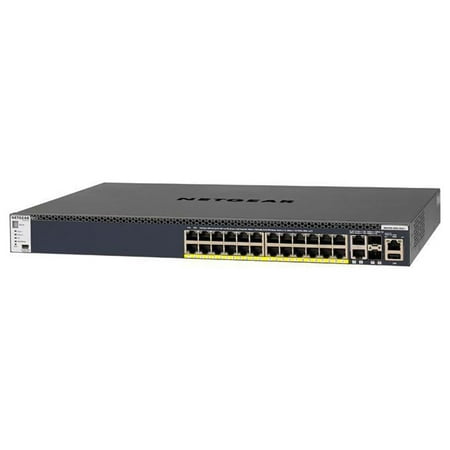 UPC: 0606449112801 | NETGEAR ProSAFE Intelligent Edge M4300-28G-PoE+ 1 000W Stackable 1G L3 Managed 24-Port Switch with Full PoE+ Provisioning (GSM4328PB-100NES)