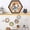 Black, variant on Cork Bulletin Board Hexagon White, Small Framed Corkboard Tiles for Wall, Thick Decorative Display Boards for Home Office Decor, School Message Board (4 Pack)