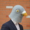 thumbnail image 2 of Máscara de pájaro de Halloween Máscara de cabeza de paloma de látex Máscara de disfraz de animal Unisex para adultos JAMW Sencillez, 2 of 5
