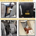thumbnail image 3 of Dog Car Barrier, Dog Net for Car Between Seats, Pet Net Barrier Front Seat, Car Mesh Barrier Back Seat, Universal Stretchy Car Seat Storage Mesh Net, 3 of 7