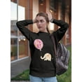 thumbnail image 2 of Baby Elephant "it's A Girl". Sweatshirt Women -Image by Shutterstock, Female 4X-Large, 2 of 4