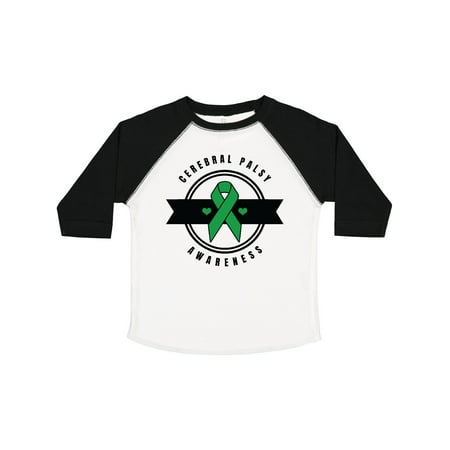 

Inktastic Cerebral Palsy Awareness with Green Ribbon and Banner Gift Toddler Boy or Toddler Girl T-Shirt