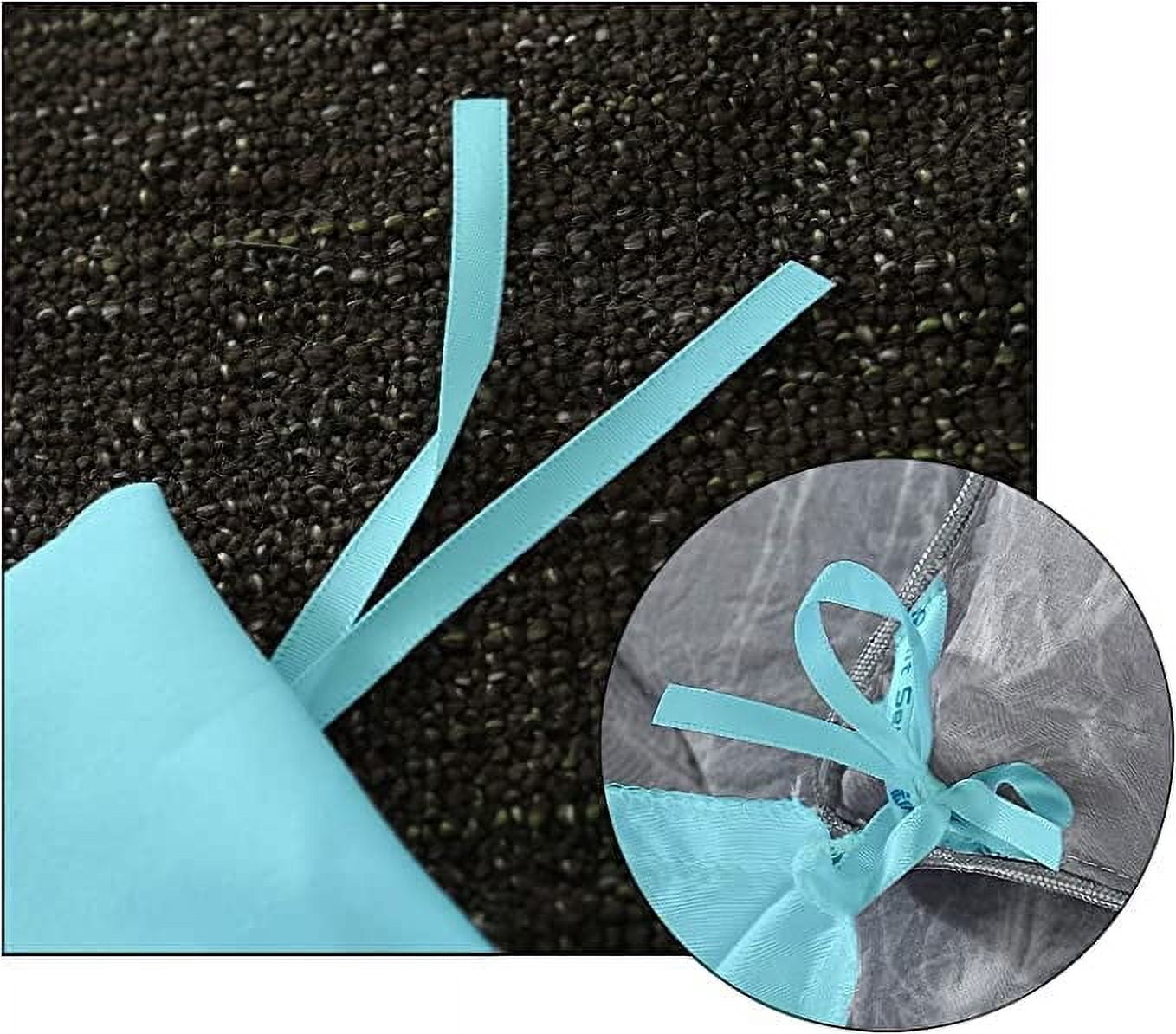 500-Thread Count 100% Egyptian Cotton Pinch Pleated Pintuck Design 3pc Duvet Cover Set , With Zipper Closure & Corner Ties - Eastern King Size ( 108" x 118" ) Inches, (Aqua Blue)