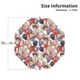 thumbnail image 2 of Pofeuu Starfish Shell Print Coasters for Drinks, 4Pack PU Leather Coasters, Bar Drink Coasters for Tabletop Protection, Furniture from Damage-Octagon, 2 of 6