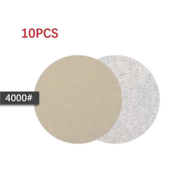 10Pcs 3 Inch Silicon Carbide Sanding Discs Wet/Dry Sanding Sandpaper 240-10000# 4000#