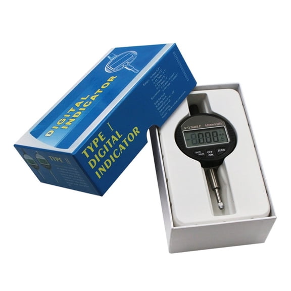 Digital Indicator 0-12.7mm/0.5" Electronic Micrometer Metric Inch Dial Indicator