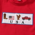 thumbnail image 6 of HCNTES Baby Boy Summer Clothes Kid Outfits Girls Short Sleeves T-Shirt Tops + Shorts Cute Outfits Set For 12-24 Months 2t 3t 4t 5t 6t Kids Independence Day(F02-Blue,18-24 Months), 6 of 9
