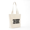 thumbnail image 7 of CafePress - Pro Choice Woman - Unisex Canvas Tote Bag, Beige, 1-Piece, 7 of 7