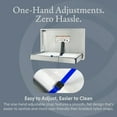 thumbnail image 2 of Foundations Premier Horizontal Baby Changing Station, Wall-Mount, 100SS-SM, Stainless Steel, 2 of 9