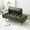 Green + PU Leather + Foam + 2 Seat, variant on 55"Inch Width Modern End of Bed Bench,Black Faux Leather Upholstered With side table, 360-degree Swivel tray couch,Entryway Ottoman,Window Bench with Metal Legs for Bedroom, Living Room