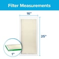 thumbnail image 2 of Filtrete 16x25x1 Air Filter, MPR 700, MERV 8, Clean Living Dust, Pollen and Pet Dander Reduction 3-Month Pleated 1-Inch Air Filters, 4 Filters, 2 of 7