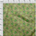 thumbnail image 2 of oneOone Polyester Lycra Light Olive Green Fabric Lemon Vegetable Quilting Supplies Print Sewing Fabric By The Yard 56 Inch Wide, 2 of 4