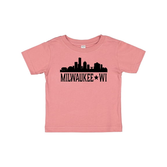 Inktastic Milwaukee Wisconsin City Skyline Boys or Girls Baby T-Shirt