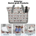 thumbnail image 2 of Tote Bag for Women - Animal Beagle Cute Dog Shoulder Bag - Large Utility Work Duffle Bag with Zipper Handbag for Travel, Work, Sprots, 2 of 5