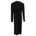 thumbnail image 1 of Pre-Owned Armani Collezioni Long Sleeve Midi Dress in Black Polyester, 1 of 2