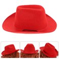 thumbnail image 1 of RUNROTOO Chapeau de Cowboy pour Chat Marron Non Tissé pour Animal de Compagnie Lot de 1, 1 of 8