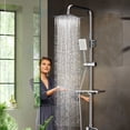 thumbnail image 3 of iMeshbean Luxury Shower Faucet Set Rainfall Shower Head Combo Set Wall Mounted Mixer Valve, 3 of 13