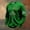 #200-Green, variant on Ceisia Men's St. Patrick's Day Vintage Four-Leaf Clover Crewneck | Waffle Knit Relaxed Long-Sleeve Casual Top Gift