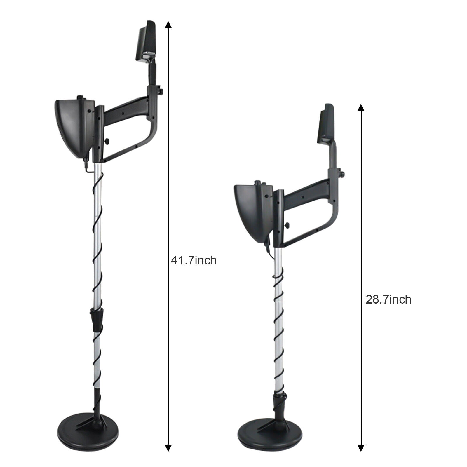 LineYDI Waterproof LCD Metal Detectors Gold Digger Deep Sensitive Hunter Coil Searcher,Black