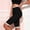 Black, variant on Womens High Waisted Lace Trim Safety Shorts Stretchy Anti Chafe Under Skirt Layering Biker Leggings Seamless Base Layer Bottoms