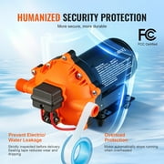 BENTISM 12V Water Pressure Diaphragm Pump, 70 PSI (40-100 PSI Adjustable) Self-Priming Pump 5.5 GPM Boat RV, 216W