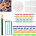 thumbnail image 1 of Mandala Dotting Tools Kits, 25 TLG Mandala Dotting Tools Set, Dotting Pens Brushes Mandala Stencil Ball Stylus Paint Tray for Painting Rocks Drawing Drafting, 1 of 1
