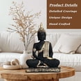 thumbnail image 3 of Resin Buddha Idol Statue for Living Room, Resin Gautam Buddha Showpiece for Home Decor (Golden), 3 of 4