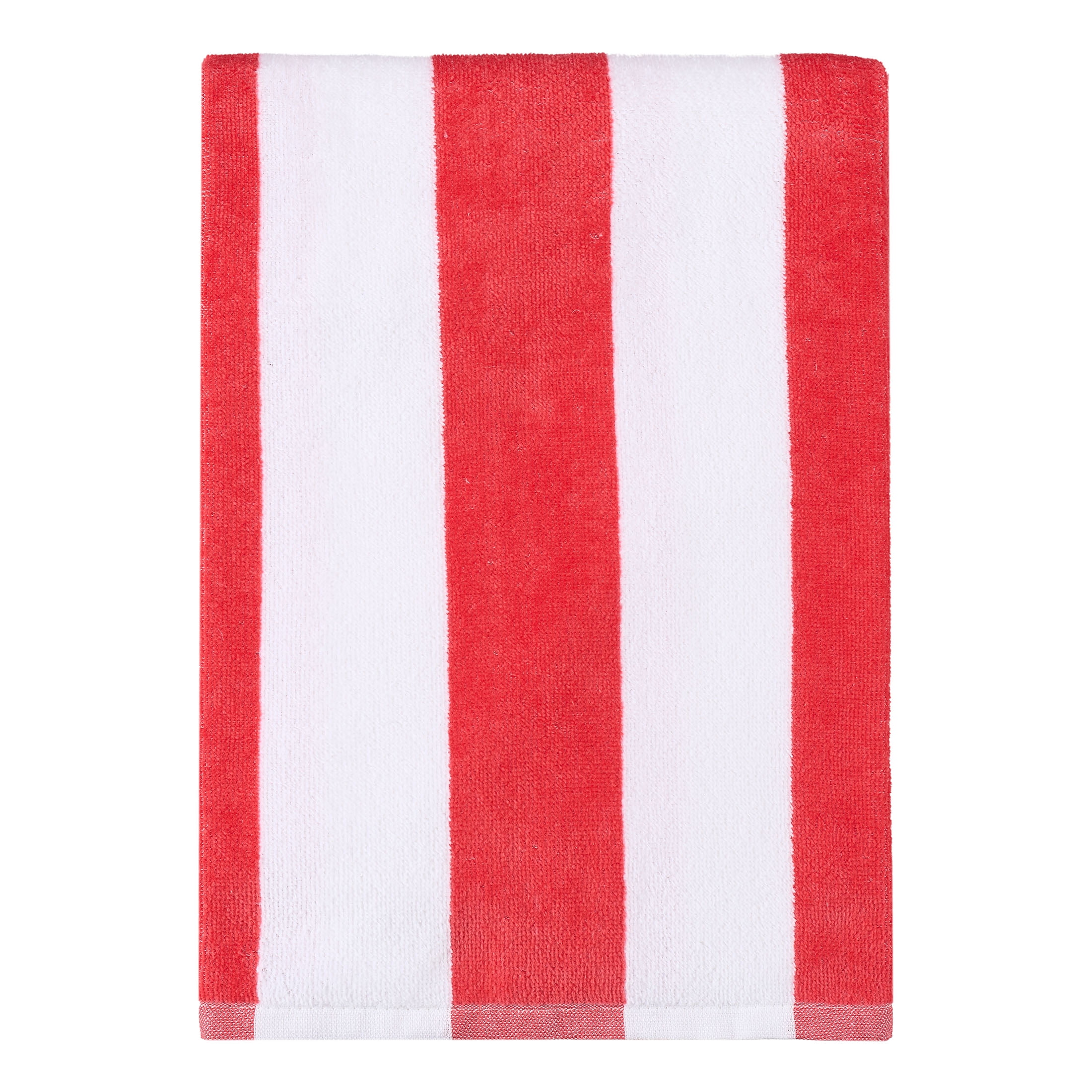 Mainstays Cabana Red Beach Towel, 58" x 28", Red