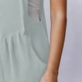 thumbnail image 5 of Womens Overalls Plus Size Fashion Lightweight Knot Strap Jumpsuits Loose Fit Casual Shorts Romper with Pockets, 5 of 7